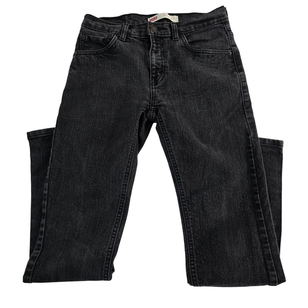 Levis 511 slim fit jeans size 16 reg black 28x30 boys 6910